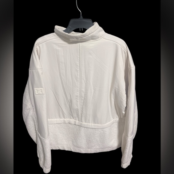 Under Armour Cream Teddy Jacket with Logo - Picture 2 of 2